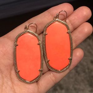 Danielle Coral / Orange Kendra Scott Earrings